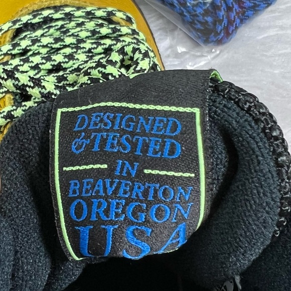 New Nike ACG Okwahn 2 Dark Citron/ Volt Glow Hiking Trail Shoes Sneakers - Picture 8 of 14